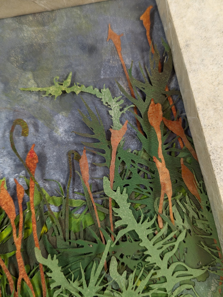 Abaca Dimensional Broadside / Bryophyte Series (Moss)