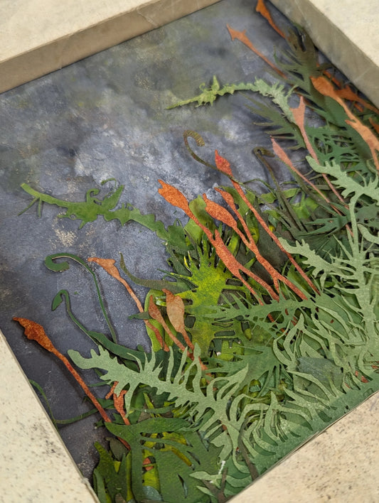 Abaca Dimensional Broadside / Bryophyte Series (Moss)