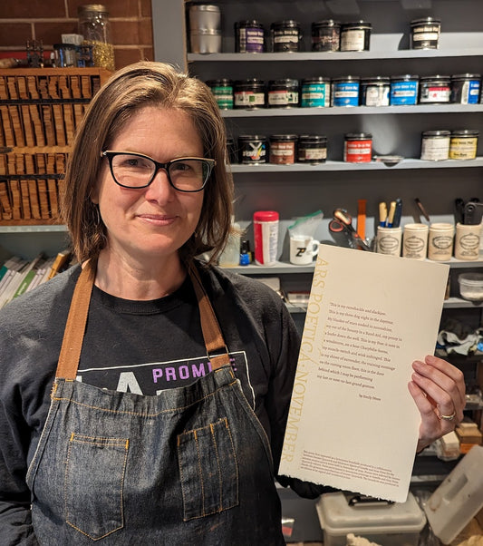 Emily Perez | Denver Quarterly Letterpress Broadside