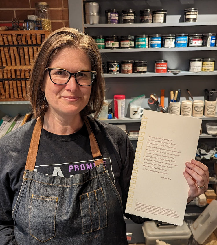 Emily Perez | Denver Quarterly Letterpress Broadside