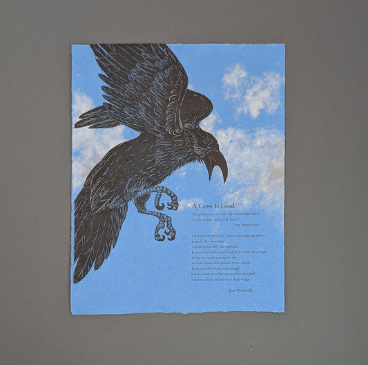 Crow is Loud / Jane Hirschfield / Handmade Paper