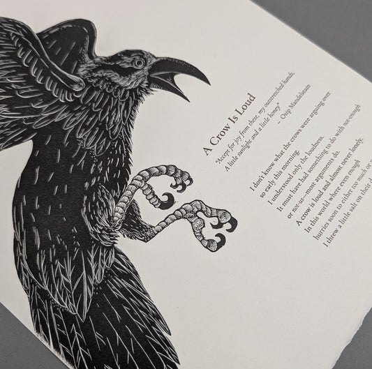 Crow is Loud / Jane Hirschfield / Handmade Paper