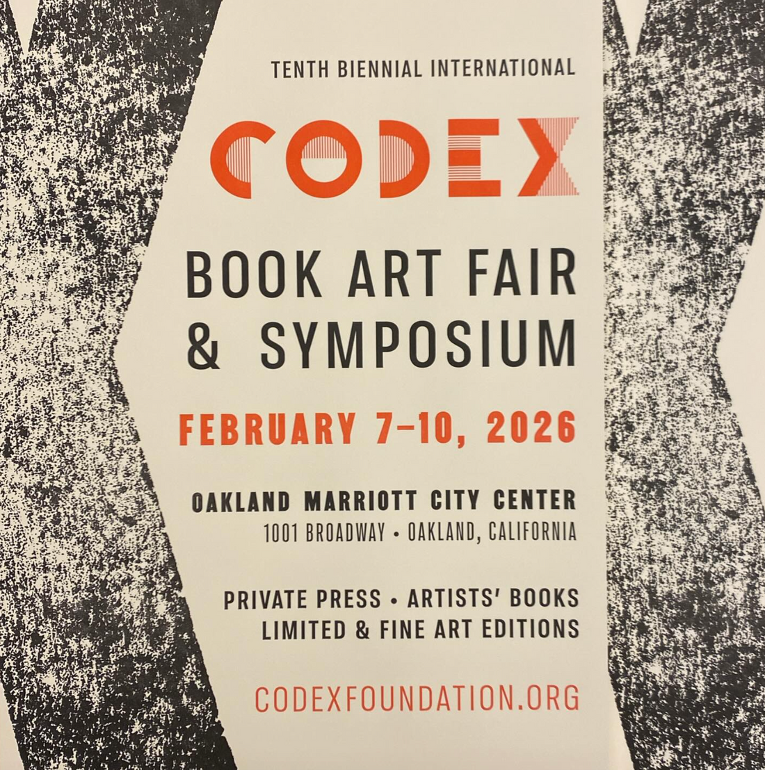 International Biennial CODEX Book Art Fair & Symposium 2026