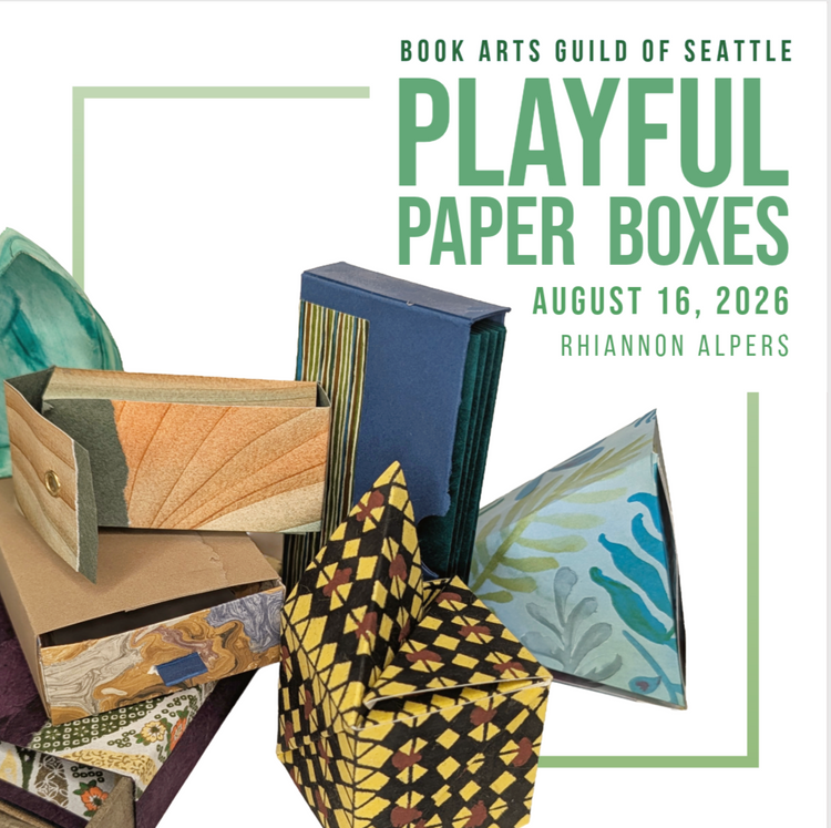 Playful Paper Boxes | Book Arts Guild Seattle | Aug 16, 2026
