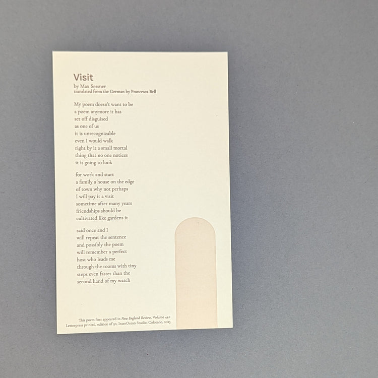 Visit Broadside by Max Sessner